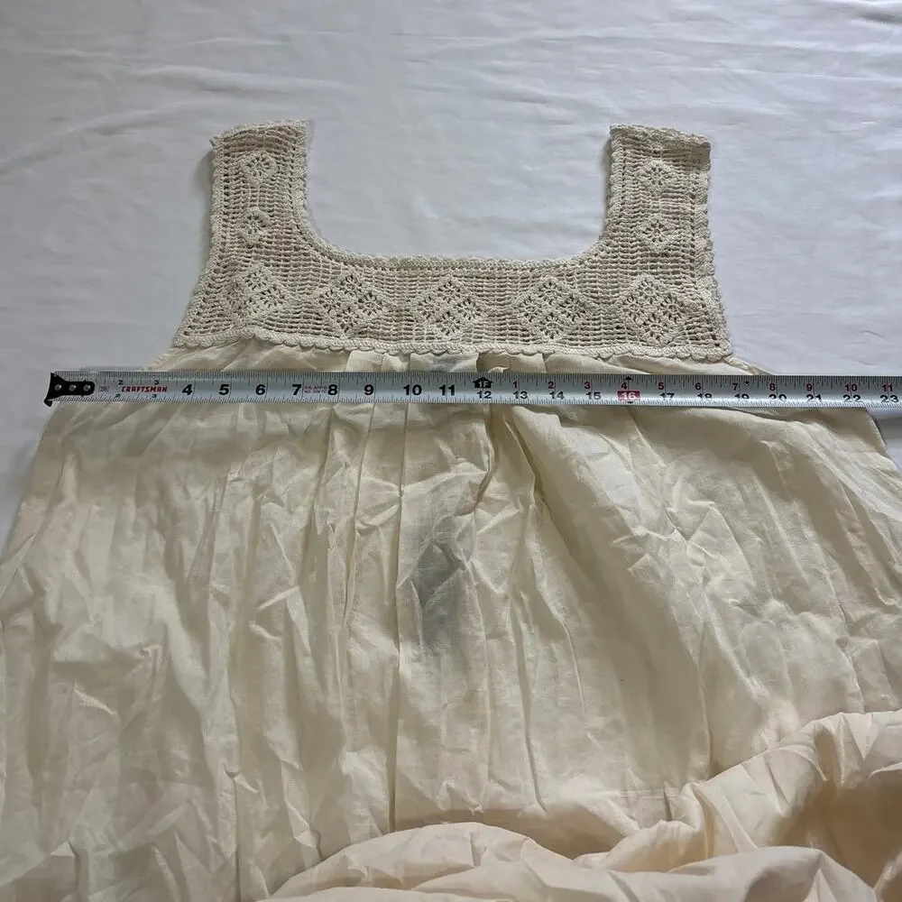 NWT J.Crew Womens XL Crochet Midi Dress European Coastal Vacation Belted Resort